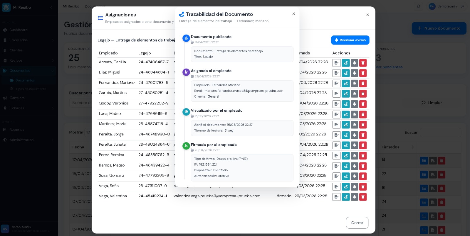 Trazabilidad documental